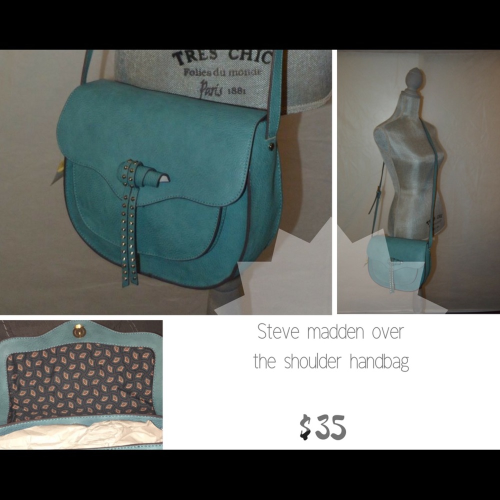 Steve Madden cross body bag teal NWT